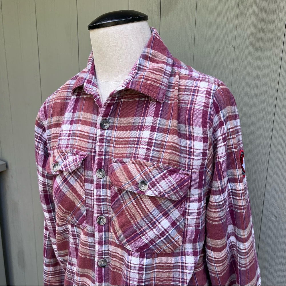 Canada‎ Weather Gear Pink Plaid Women’s Size Small fleece lined flannel pockets